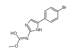 methyl N-[5-(4-bromophenyl)-1H-imidazol-2-yl]carbamate Structure
