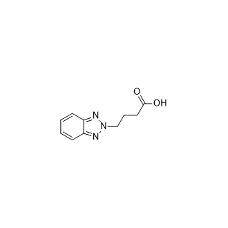 4-(2H-苯并[d][1,2,3]三唑-2-基)丁酸结构式