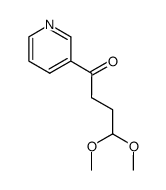 3-(4,4-dimethoxy-1-oxobutyl)pyridine结构式