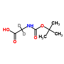 BOC-甘氨酸-D2结构式