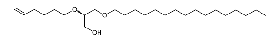 1-hexadecyl-2-(5'-hexenyl)glyceryl ether Structure