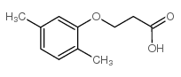 3-(2,5-二甲基苯氧基)-丙酸结构式