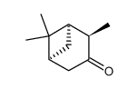 [1R-(1alpha,2beta,5alpha)]-2,6,6-trimethylbicyclo[3.1.1]heptan-3-one Structure