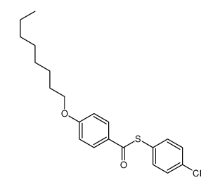 S-(4-chlorophenyl) 4-octoxybenzenecarbothioate结构式