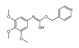 3,4,5-Trimethoxycarbanilic acid 4-pyridylmethyl ester结构式