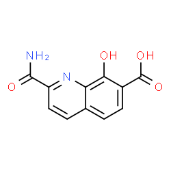 7-Quinolinecarboxylicacid,2-(aminocarbonyl)-8-hydroxy-(9CI) Structure