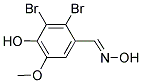 2,3-DIBROMO-4-HYDROXY-5-METHOXYBENZALDEHYDE OXIME结构式