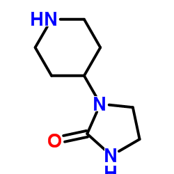 1-(4-哌啶基)-2-咪唑啉酮结构式
