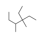 3-ethyl-3,4-dimethylhexane结构式