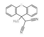 2-(9-methylthioxanthen-9-yl)propanedinitrile结构式