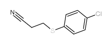 3-[(4-氯苯基)硫代]丙腈结构式