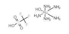 Ruthenium (3+), pentammineaqua-, (OC-6-22), salt with trifluoromethanesulfonic acid (1:3)结构式