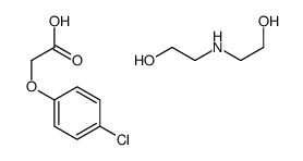 (p-chlorophenoxy)acetic acid, compound with 2,2'-iminodiethanol (1:1)结构式