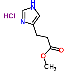 3-(1H-Imidazol-4-yl)-propionic acid methyl ester hydrochloride结构式