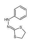 1-(1,3-dithiolan-2-ylidene)-2-phenylhydrazine结构式