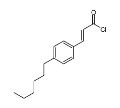 3-(4-hexylphenyl)prop-2-enoyl chloride Structure