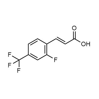 (E)-3-(2-氟-4-(三氟甲基)苯基)丙烯酸结构式