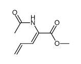 2,4-Pentadienoicacid,2-(acetylamino)-,methylester,(2Z)-(9CI)结构式