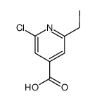 2-chloro-6-ethylpyridine-4-carboxylic acid结构式