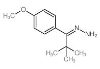[1-(4-methoxyphenyl)-2,2-dimethyl-propylidene]hydrazine结构式