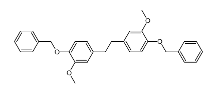 3,3'-Dimethoxy-4,4'-bis-benzyloxy-bibenzyl Structure