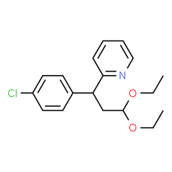3-(P-CHLOROPHENYL)-3-(2-PYRIDYL)PROPYLALDEHYDE DIETHYL ACETAL Structure