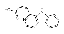 3-(9H-β-carbolin-1-yl)-acrylic acid结构式