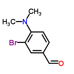 3-溴-4-(二甲基氨基)苯甲醛结构式