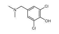 2,6-dichloro-4-dimethylaminomethyl-phenol结构式