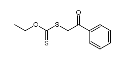 dithiocarbonic acid O-ethyl ester S-(2-oxo-2-phenylethyl) ester结构式