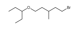 1-bromo-5-(1-ethyl-propoxy)-3-methyl-pentane结构式