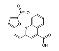 2-[2-(5-硝基-呋喃-2-基)乙酰基]-喹啉-4-甲酸结构式