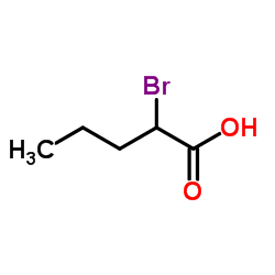 2-Bromopentanoic acid Structure