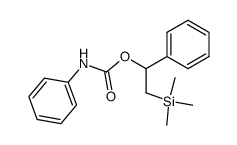 1-phenyl-2-(trimethylsilyl)ethyl phenylcarbamate结构式