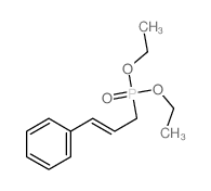 (3-苯基烯丙基)-磷酸二乙酯结构式