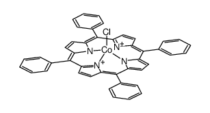 chloro[meso-tetrakis(phenyl)porphyrinato]cobalt(III)结构式