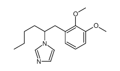 1-[1-(2,3-dimethoxyphenyl)hexan-2-yl]imidazole结构式