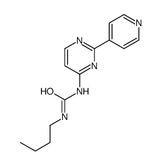 1-butyl-3-(2-pyridin-4-ylpyrimidin-4-yl)urea结构式