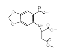(6-methoxycarbonyl-benzo[1,3]dioxol-5-ylamino)-fumaric acid dimethyl ester结构式