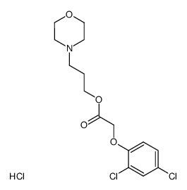(2,4-Dichloro-phenoxy)-acetic acid 3-morpholin-4-yl-propyl ester; hydrochloride Structure