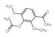 3-乙酰氧基-2,4-二甲氧基苯乙酮结构式