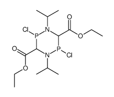 2,5-dichloro-1,4-diisopropyl-[1,4,2,5]diazadiphosphinane-3,6-dicarboxylic acid diethyl ester结构式