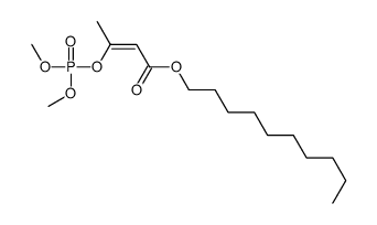 3-(Dimethoxyphosphinyloxy)-2-butenoic acid decyl ester Structure