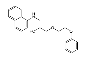 1-(naphthalen-1-ylamino)-3-(2-phenoxyethoxy)propan-2-ol结构式