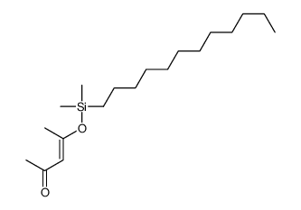 4-[dodecyl(dimethyl)silyl]oxypent-3-en-2-one Structure