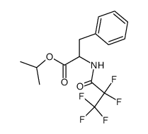 2-(2,2,3,3,3-Pentafluoro-propionylamino)-3-phenyl-propionic acid isopropyl ester Structure