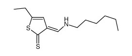 5-ethyl-3-[(hexylamino)methylidene]thiophene-2-thione结构式