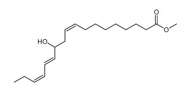 Methyl 12-Hydroxy-cis-9,trans-13,cis-15-octadecatrienoat Structure