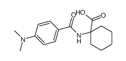 1-[[4-(dimethylamino)benzoyl]amino]cyclohexane-1-carboxylic acid Structure