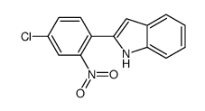 2-(4-chloro-2-nitrophenyl)-1H-indole结构式